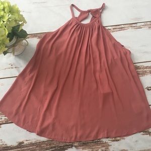 Lush Dobby Ruffle Back Cami